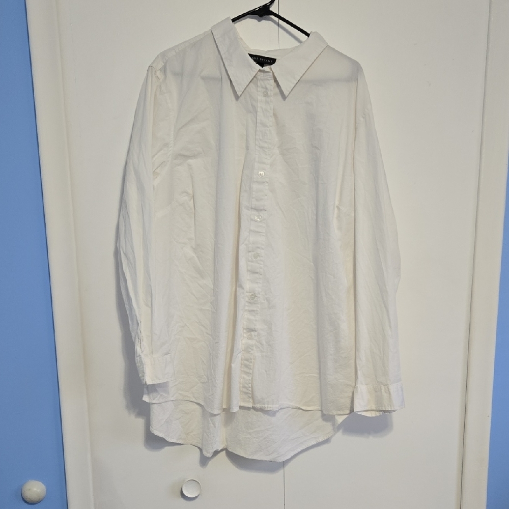 Lane Bryant‎ Women's Classic White Button Down Shirt